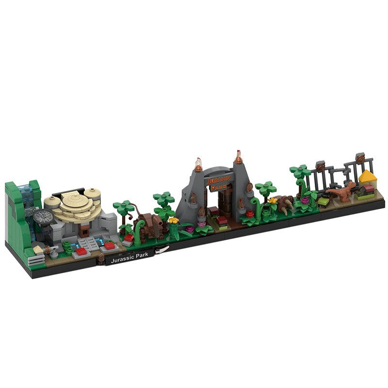 Prehistoric Island Skyline Building Kit | LEGO-Compatible MOC - 4