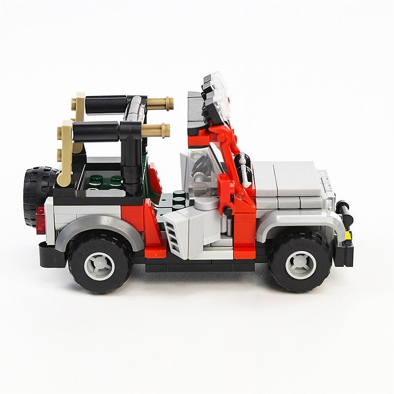 Prehistoric Safari Off-Road Jeep MOC Building Kit | Dinosaur Adventure Vehicle - 2