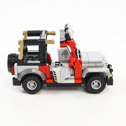 Prehistoric Safari Off-Road Jeep MOC Building Kit | Dinosaur Adventure Vehicle - 2