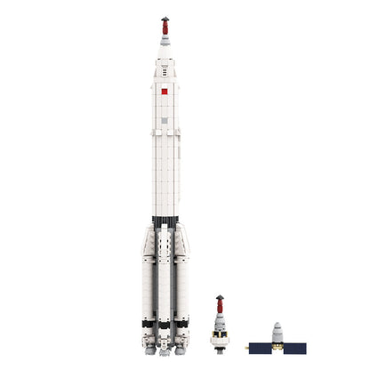 Proton K with LK-1 Circumlunar Spacecraft Building Kit | LEGO-Compatible MOC - 2