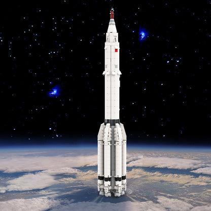 Proton K with LK-1 Circumlunar Spacecraft Building Kit | LEGO-Compatible MOC - 3