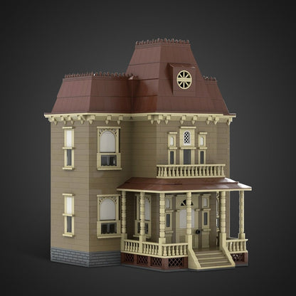 Psycho House MOC Building Kit | Haunted Architecture Diorama Model - 3