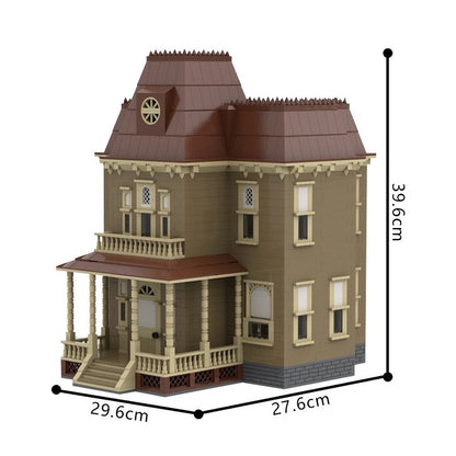 Psycho House MOC Building Kit | Haunted Architecture Diorama Model - 4