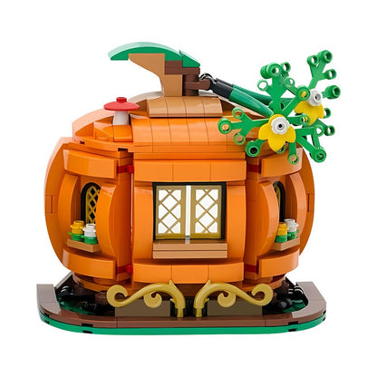 Pumpkin Cottage MOC Building Kit | Halloween Fantasy Architecture Model - 2
