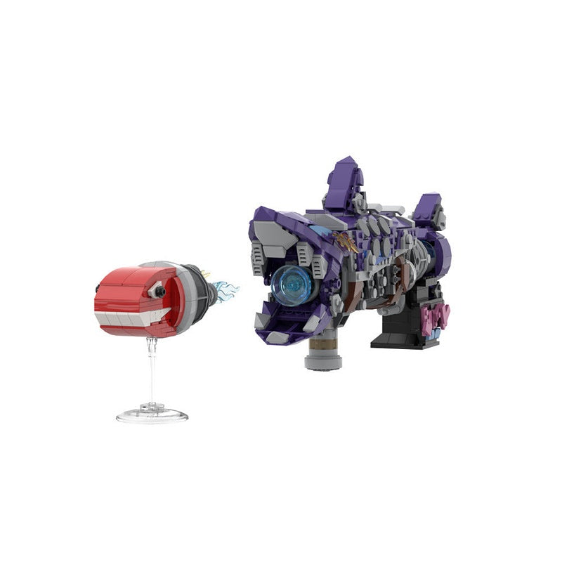 Punk Style Shark Rocket Launcher MOC Building Kit - 5