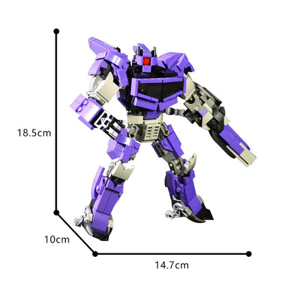 Purple Cyclops Combat Mecha MOC Building Kit - 4