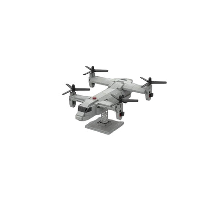 Quad Tiltrotor Transport Aircraft 1:100 Scale MOC Building Kit - 2