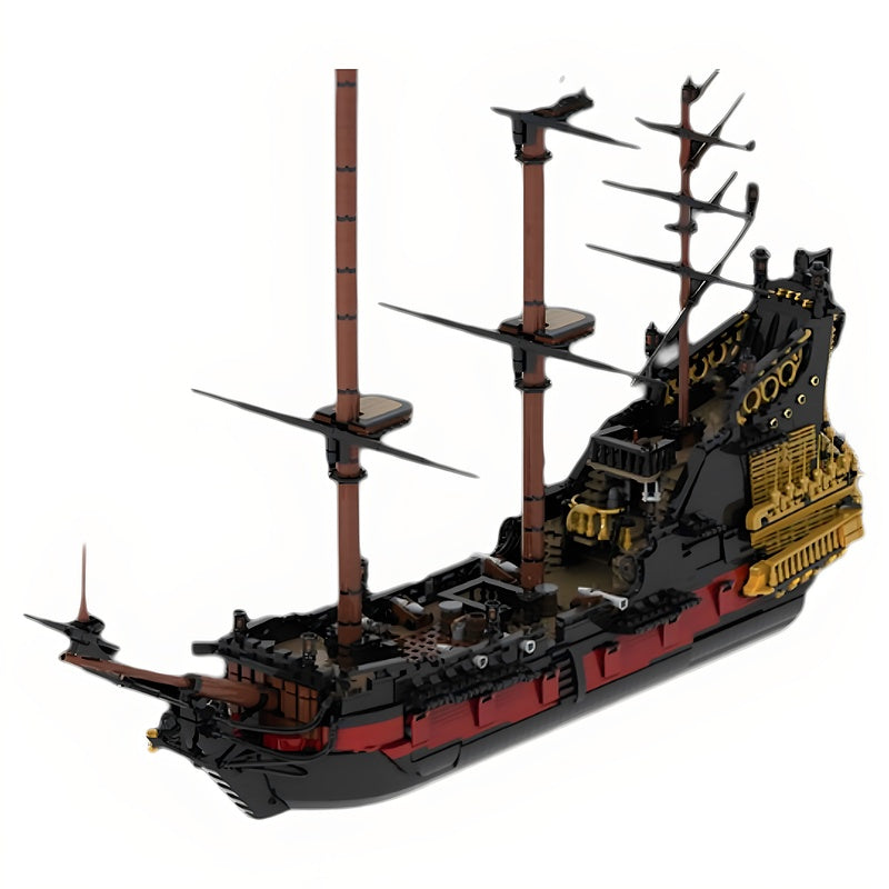 Queen Anne Pirate Ship MOC Building Kit | Historic Sailing Vessel - 4