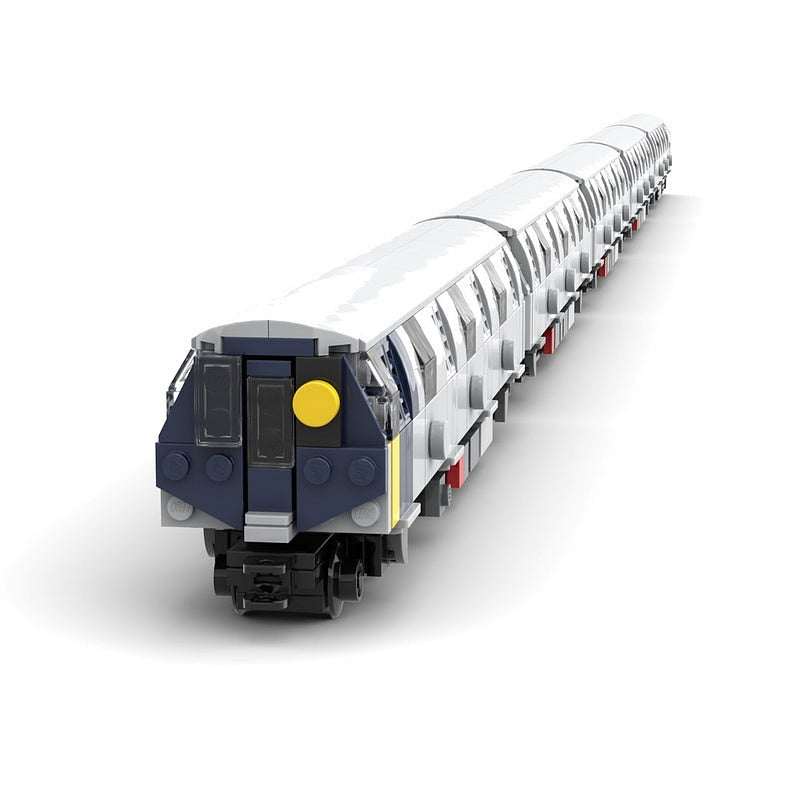 R211-Style Metro Train MOC Building Kit | Urban Subway Model 4-Wide Transit - 1