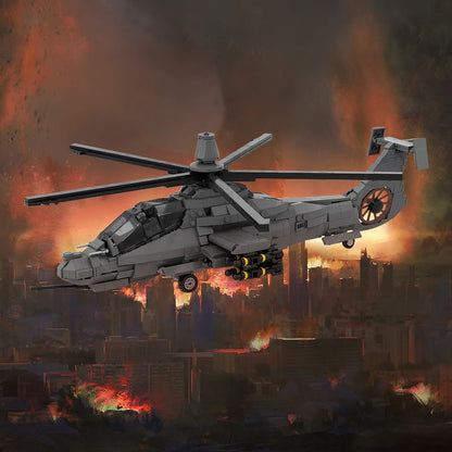 RAH-66 Comanche Helicopter MOC Building Kit | 1:35 Scale Aircraft Model - 2