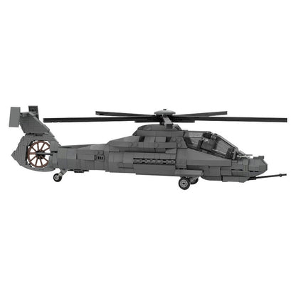 RAH-66 Comanche Helicopter MOC Building Kit | 1:35 Scale Aircraft Model - 3