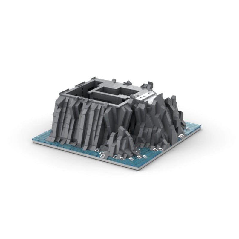Raised Castle Baseplate MOC Building Kit | Medieval Terrain Expansion - 3