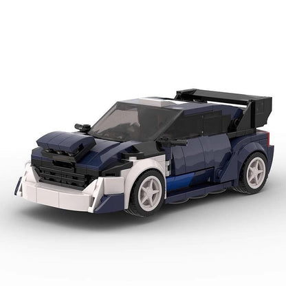 Rally Turbo Hatchback Race Car MOC Building Kit | 8-Wide Vehicle Model - 1