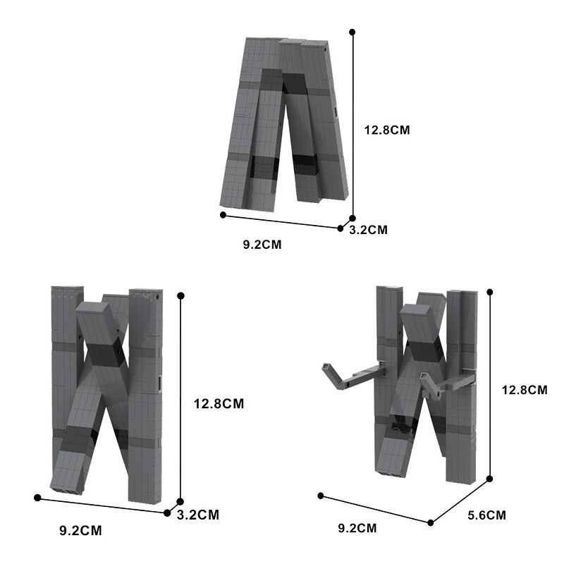 Rectangular Sci-Fi Robot MOC Building Kit | Mechanical Figure - 4