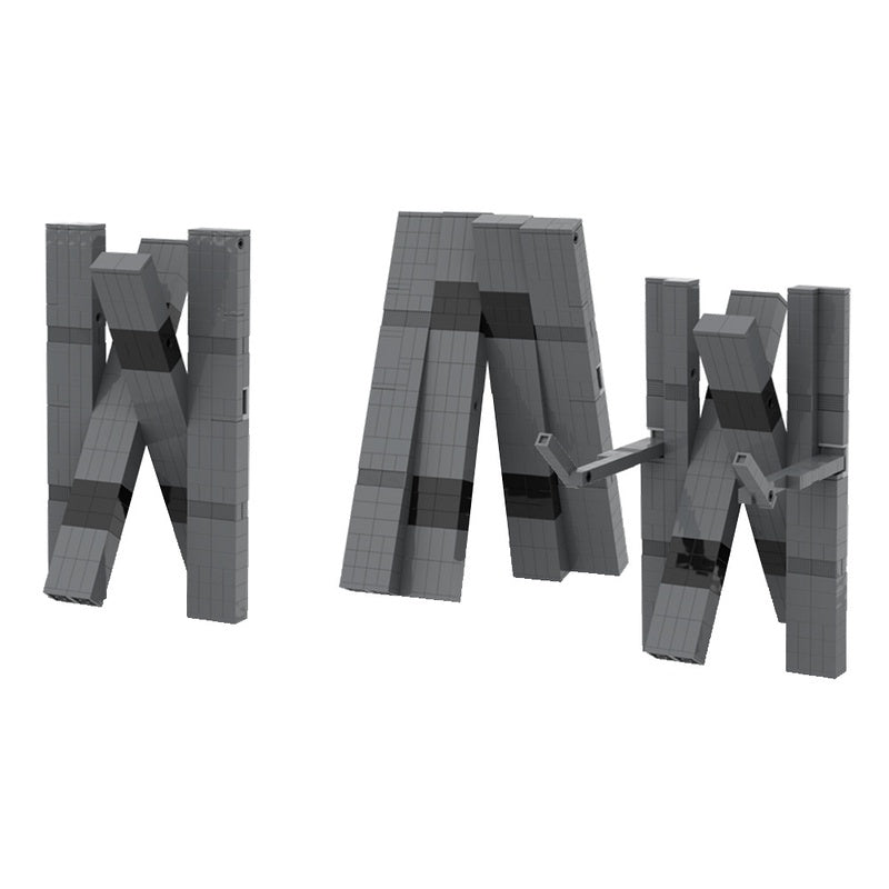 Rectangular Sci-Fi Robot MOC Building Kit | Mechanical Figure - 5
