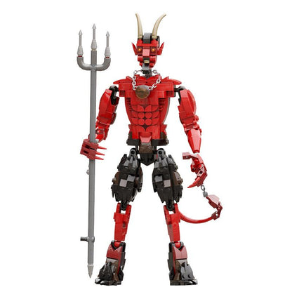 Red Devil Bricks Set | LEGO-Compatible MOC - 1