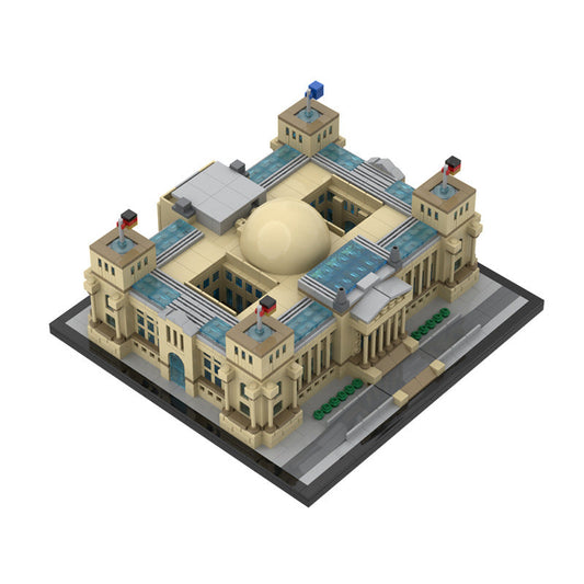 Reichstag Berlin Building Kit | LEGO-Compatible MOC - 1