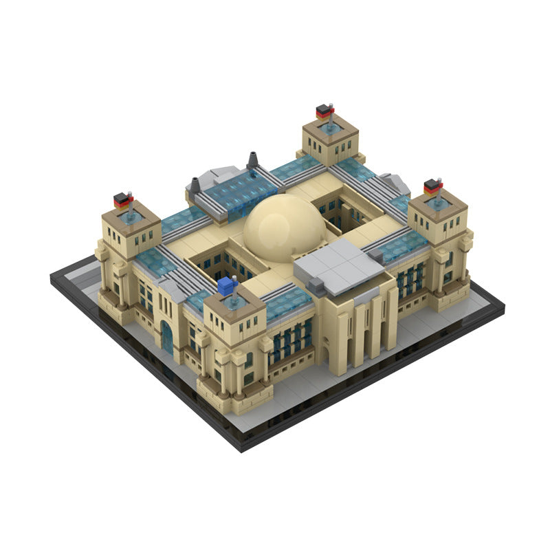 Reichstag Berlin Building Kit | LEGO-Compatible MOC - 2