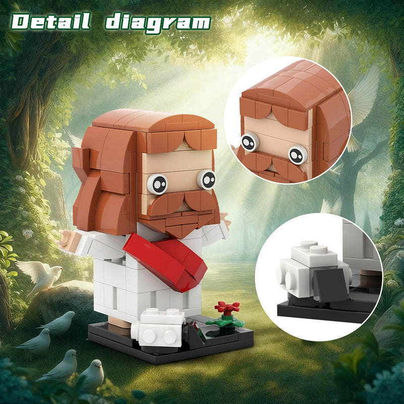Resurrection Cube Character MOC Building Kit | Historical Figure Display Model - 4