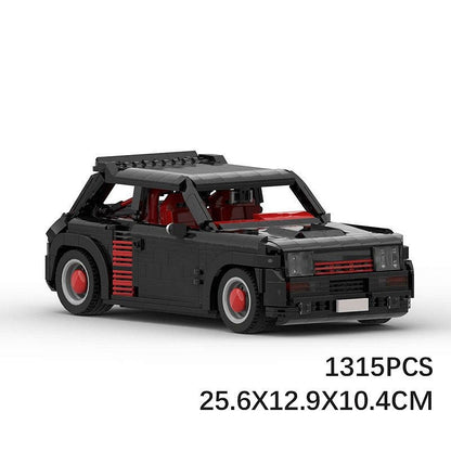 Retro 1980s French Turbo Rally Hatchback MOC Building Kit | Vintage Sports Car - 6