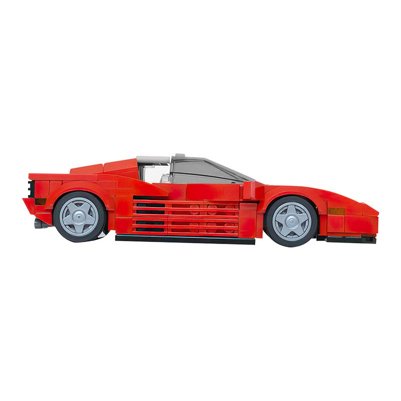 Retro 1980s Italian Sports Car Building Kit | 8-Wide LEGO-Compatible MOC - 2