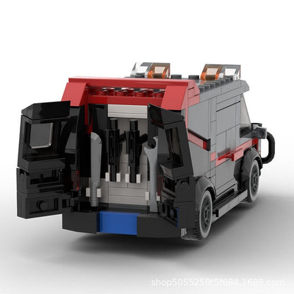 Retro 80s Action Adventure Van MOC Building Kit - 2