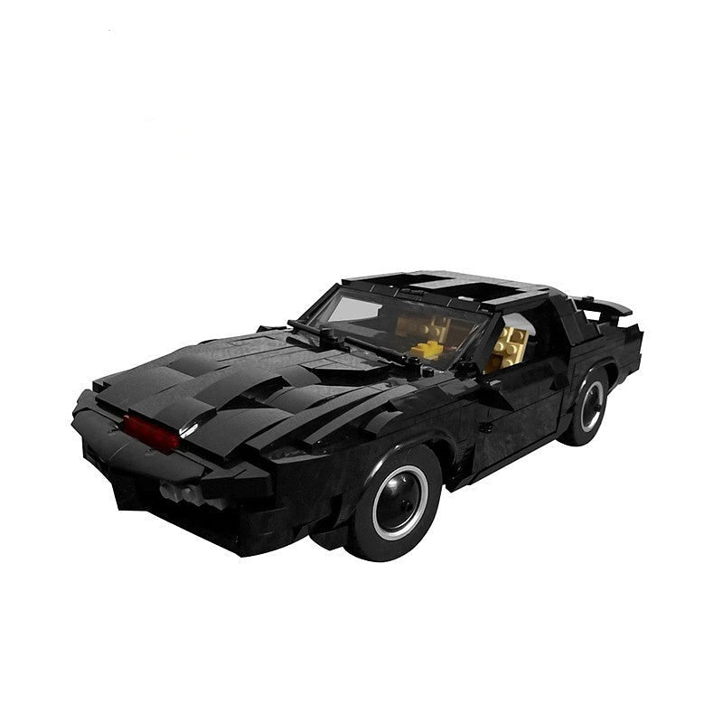 Retro AI Futuristic Pursuit Sports Car MOC Building Kit - 1