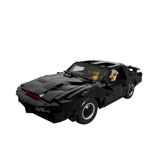Retro AI Futuristic Pursuit Sports Car MOC Building Kit - 1