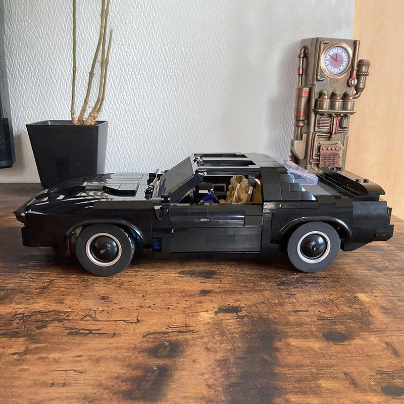 Retro AI Futuristic Pursuit Sports Car MOC Building Kit - 3