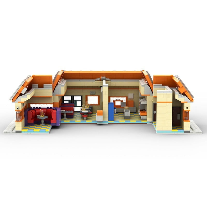 Retro Animated Sitcom Burger Restaurant Building Kit - 5