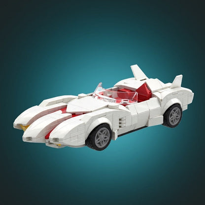 Retro Anime Speed Racer Car MOC Building Kit - 11