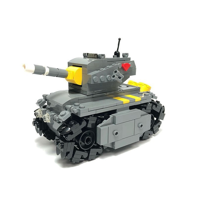 Retro Arcade Battle Tank MOC Building Kit | Military Combat Vehicle - 1