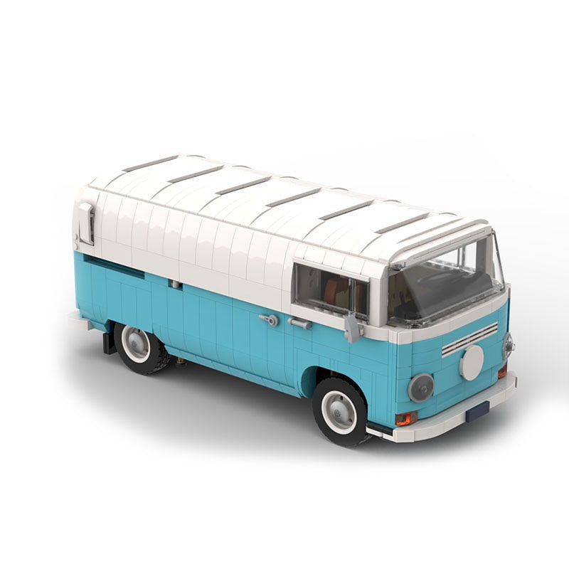 Retro Barista Coffee Van Building Kit | LEGO-Compatible MOC - 3
