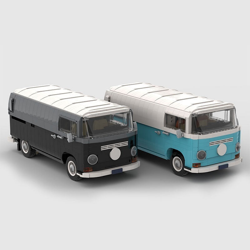 Retro Barista Coffee Van MOC Food Truck Building Kit - 1