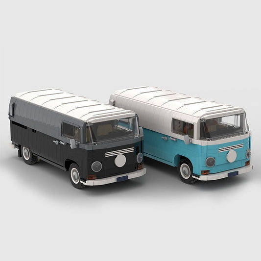 Retro Barista Coffee Van MOC Food Truck Building Kit - 1