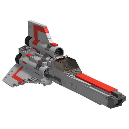 Retro Colonial Space Fighter MOC Building Kit | Mid-Scale Starfighter - 6