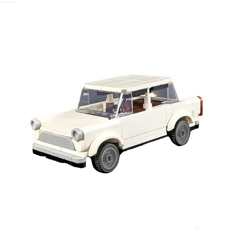 Retro Compact Car MOC Building Kit | 7-Wide Classic Vehicle Model - 2