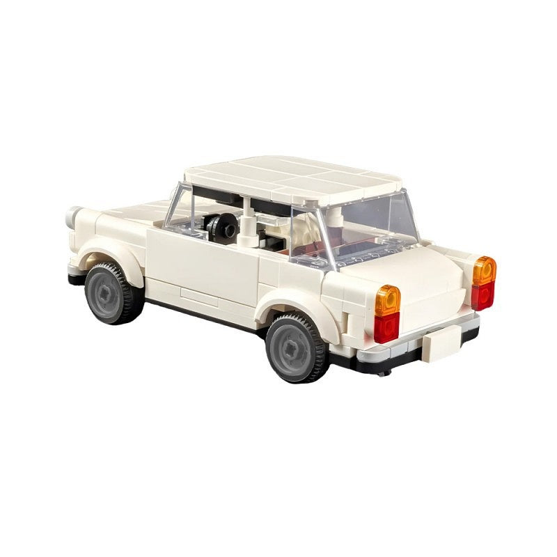 Retro Compact Car MOC Building Kit | 7-Wide LEGO-Compatible MOC - 4