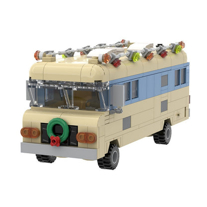 Retro Family RV Car MOC Building Kit | Christmas Camper Vehicle - 3