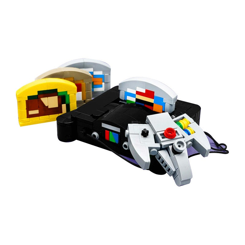 Retro Gaming Console 7-in-1 Building Kit Collection | LEGO-Compatible MOC - 4