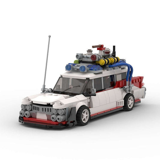 Retro Ghost Hunter Racecar MOC Building Kit | Widebody Vehicle Model - 1