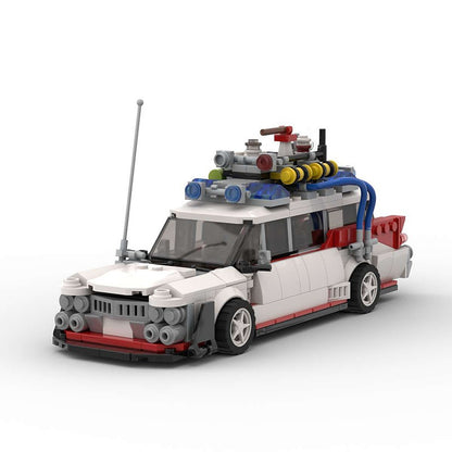 Retro Ghost Hunter Racecar Widebody Building Kit | LEGO-Compatible MOC - 1