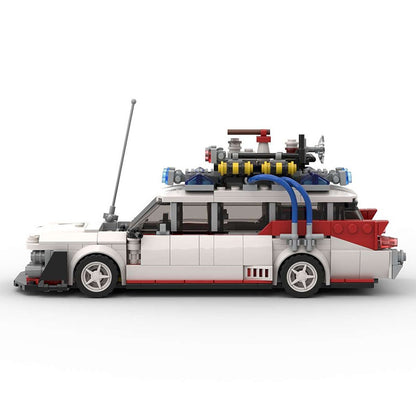 Retro Ghost Hunter Racecar Widebody Building Kit | LEGO-Compatible MOC - 3