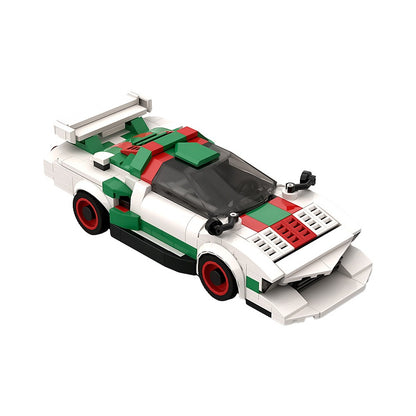Retro Group 5 Italian Turbo Racing Car Building Kit | LEGO-Compatible MOC - 3