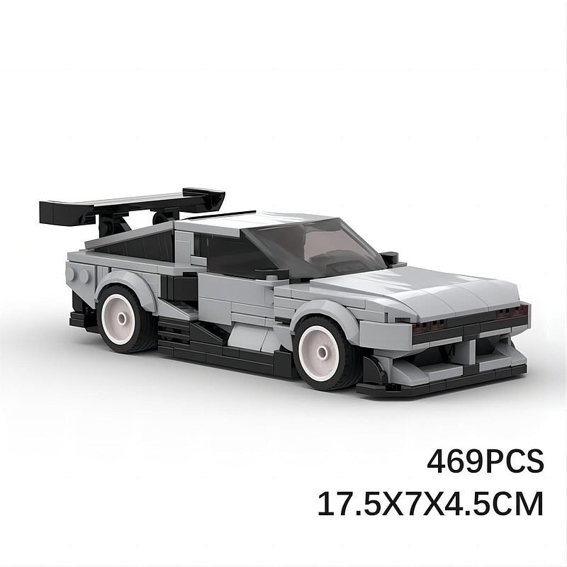 Retro Hydrogen Cyberpunk Car MOC Building Kit | Futuristic Vehicle Model - 8