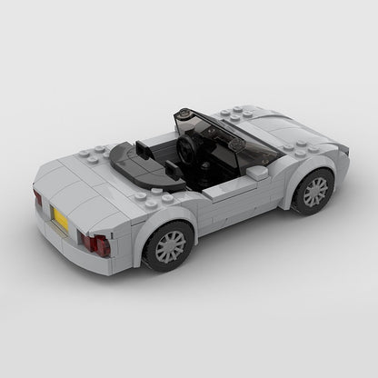 Retro Japanese Roadster Sports Car Building Kit | LEGO-Compatible MOC - 7
