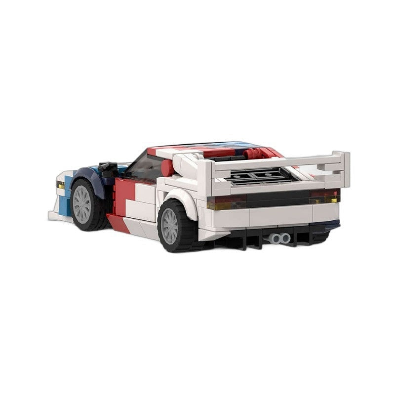 Retro M1 Pro Racing Car MOC Building Kit | Classic Track Vehicle - 4