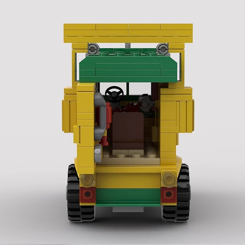 Retro Mutant Turtle Van MOC Vehicle Building Kit - 4