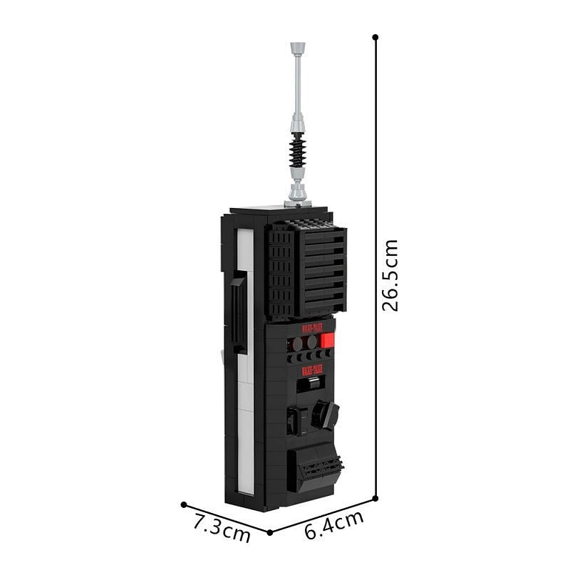 Retro Mystery Walkie-Talkie Prop MOC Building Kit | Vintage Display Model - 4