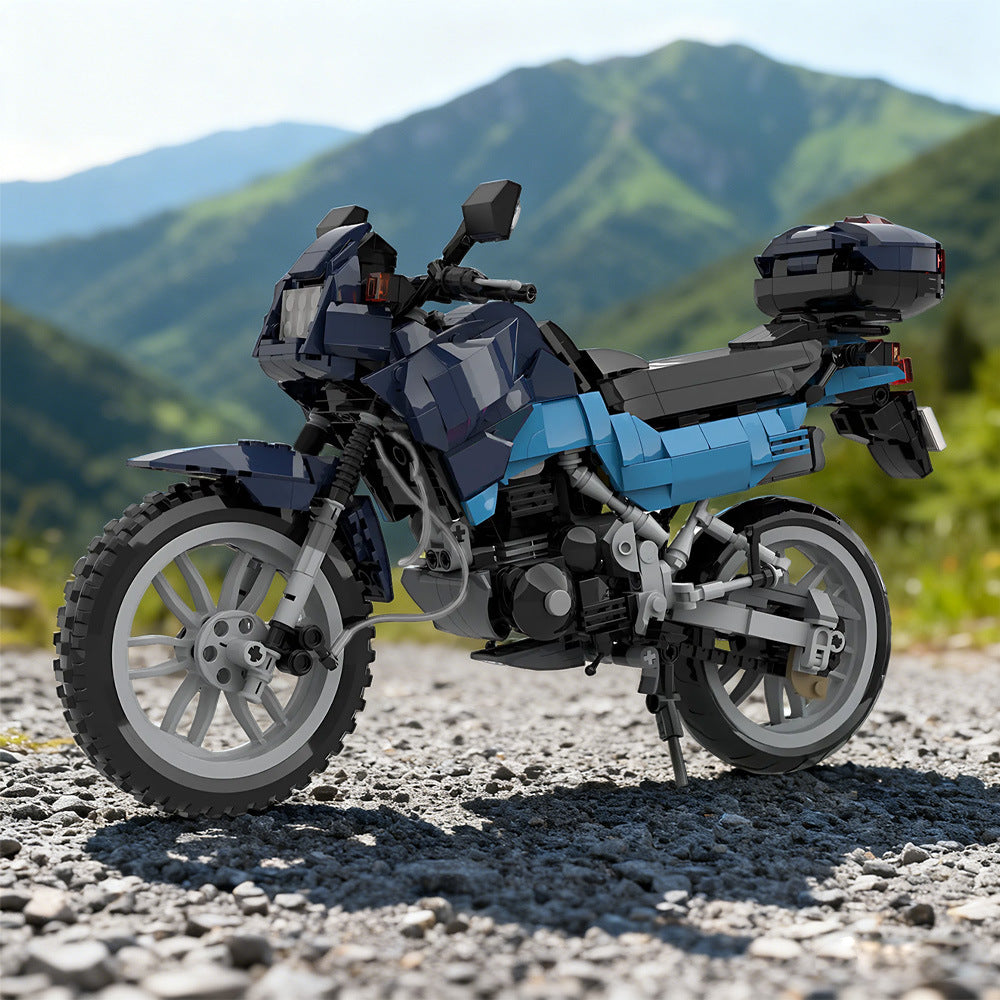 Retro NX 125 Transcity Motorcycle Building Kit | LEGO-Compatible MOC - 2